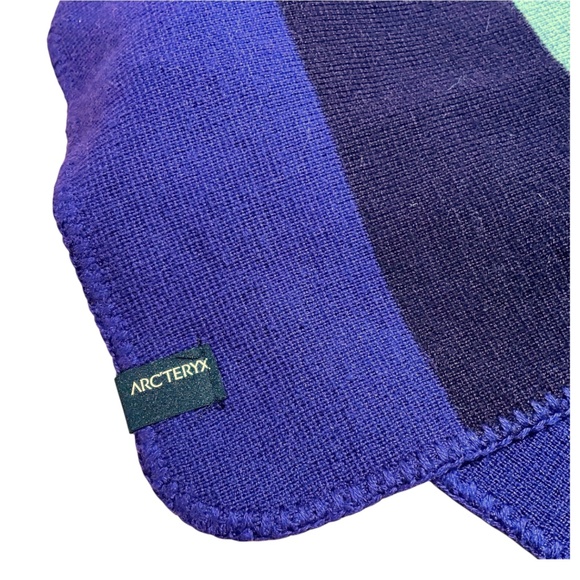 ARC’TERYX Wool Blend 64” L Diplomat Scarf Purple / Grey NWOT Unisex - Picture 3 of 9